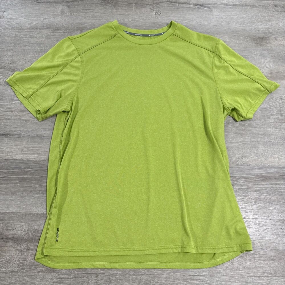 Champion Shirt Vapor PowerTrain Men's Green XL 100% Polyester Athletic Tee